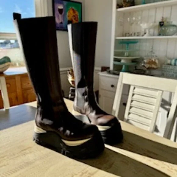 ALOHAS Roxy Chess Tall Boot  Size 7-7.5  EU Size 38 - Picture 2 of 6